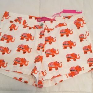 Indie Elephant Print Shorts